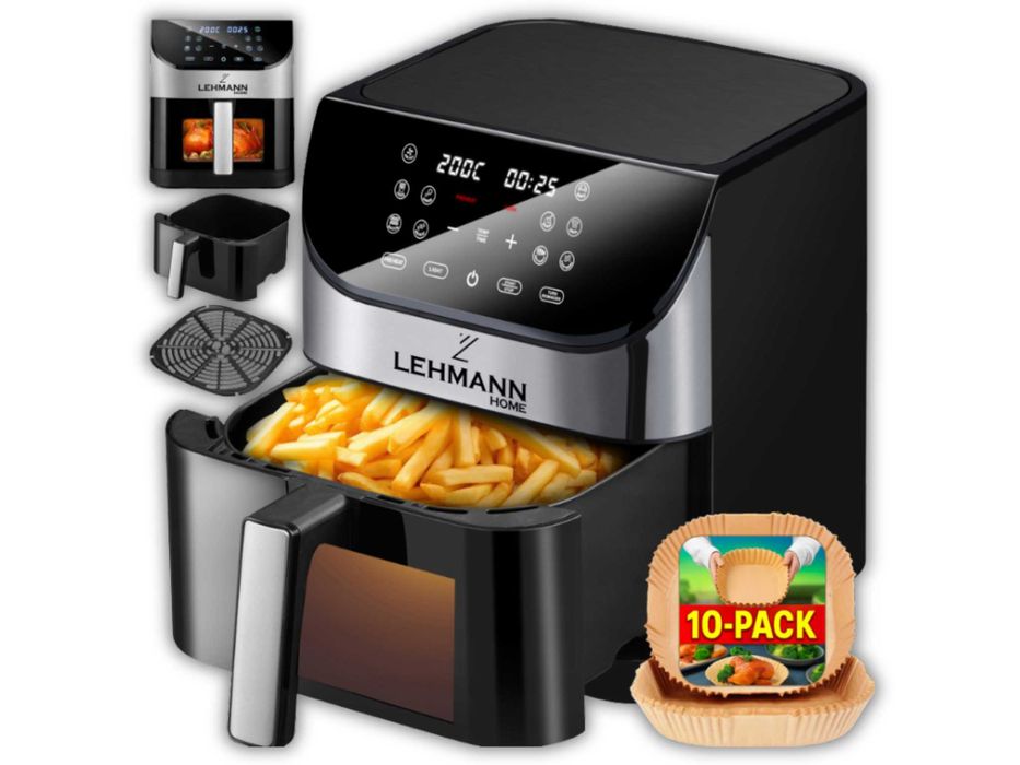 Frytkownica Beztłuszczowa Air Fryer 12 Programów 6L 1500W (WYPRZEDAŻ)