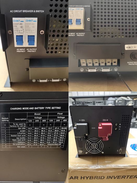 дбж ибп + стабілізатор  4500Вт + 2.5 кВт must  АКБ 24в  lifepo4