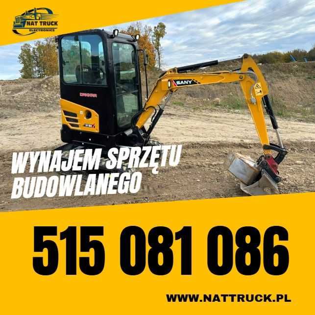 Wynajem minikoparki SANY SY18-C