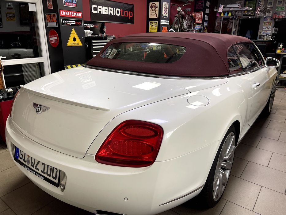 Bentley Continental Cabrio Maserati Aston Martin dach szyba naprawa