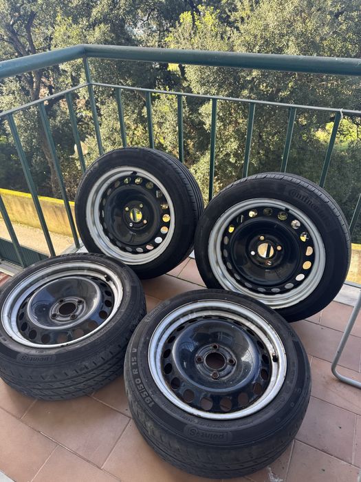 Jantes ferro alargadas r15 4x100 7j 7,5j