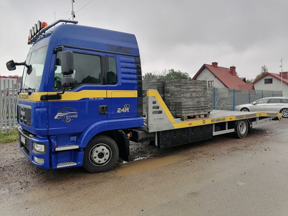 Pomoc Drogowa Autolaweta Transport samochodów  maszyn rolniczych budow