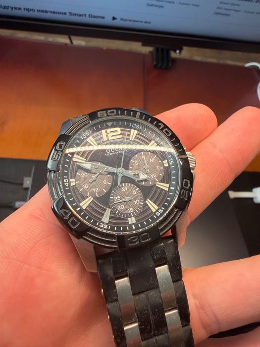 Чоловічий годинник Guess W0366G1, 100 м, Japan Movt