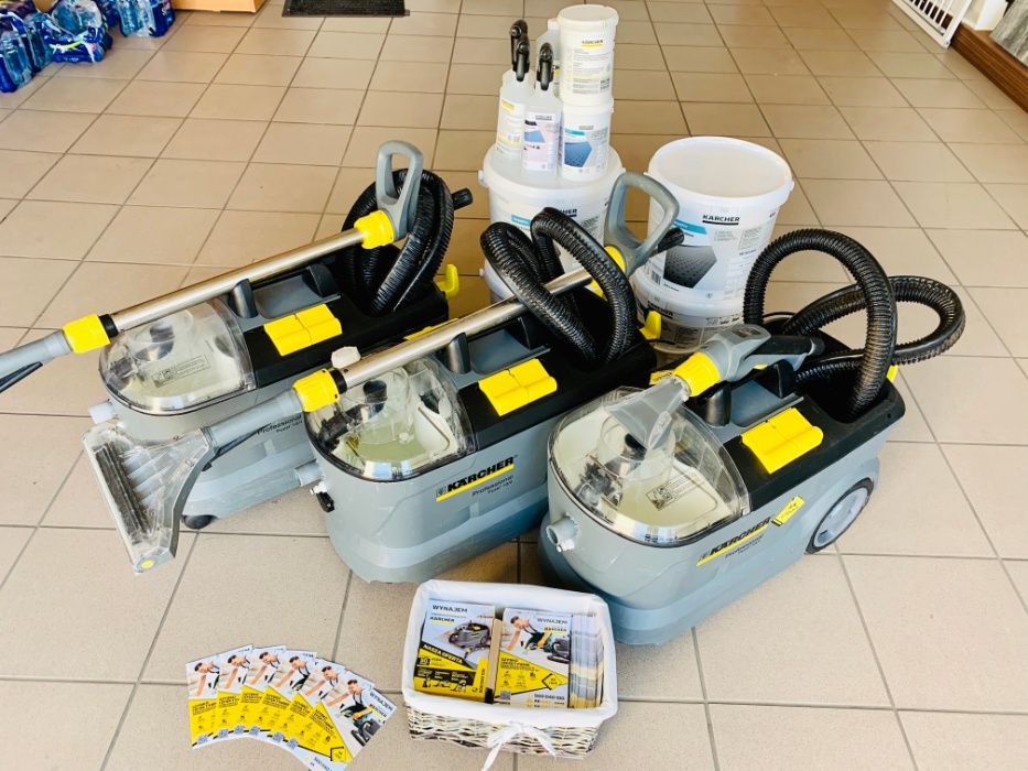WYNAJEM Odkurzacza Piorącego Karcher PUZZI 10/1, OZONATORA, PAROWNICY