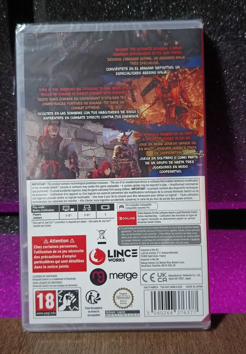 Aragami 2 Nintendo Switch - skradanka ninja, najlepsza cena!