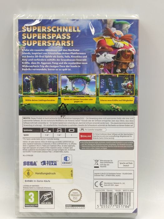 Na Lewara Gra Nintendo Switch Sonic Superstars