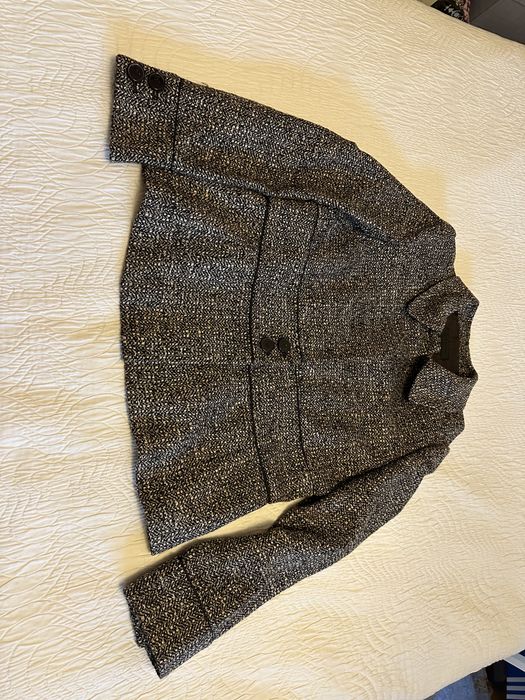 Zara casaco com pele