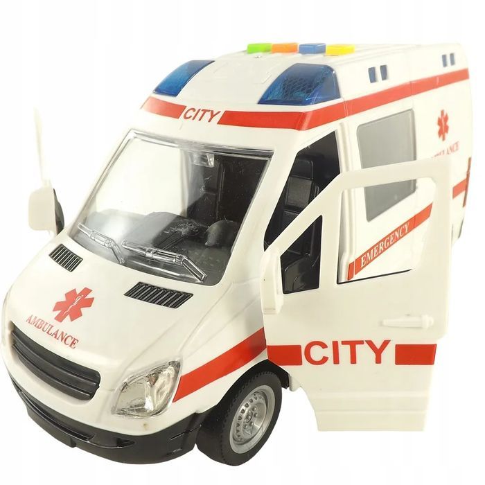 Auto Ambulans Karetka Otwierane Drzwi 1:16 Wy590A