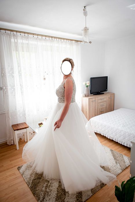 Suknia Ślubna Księżniczka wesele ślub Piękna jak nowa !