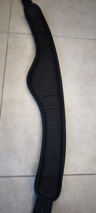 120 cm brązowy/czarny półksiężyc popręg skórzany