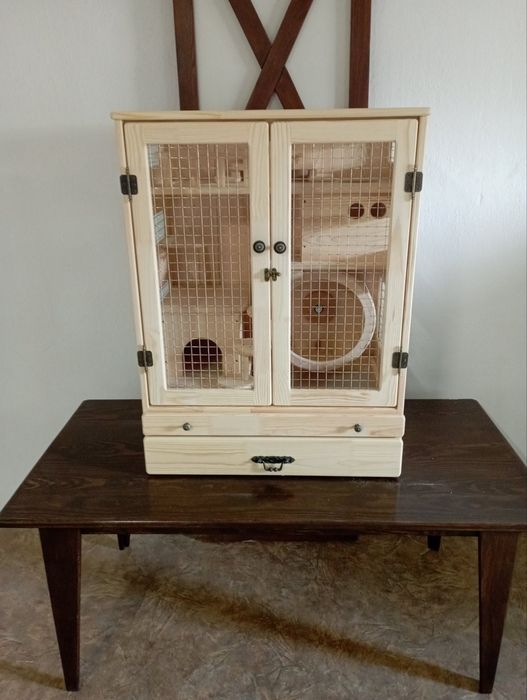 Клітка вітрина для гризунів: шиншил, білок, дегу, щурів