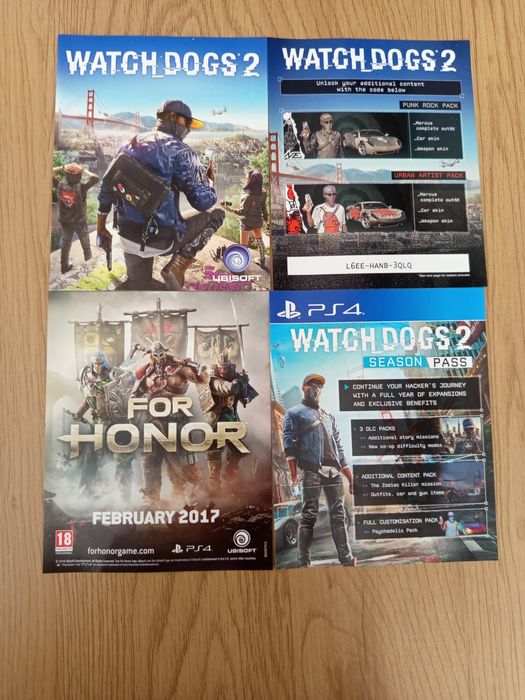 Gry ps4 FarCry New Down i Watch Dogs 2