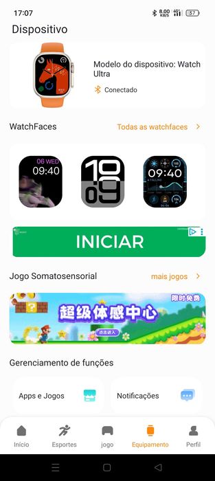 Como Apple watch ultra,novo,muita qualidade,corpo em metal