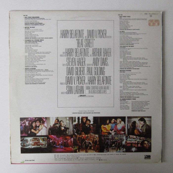 Banda Sonora Original Do Filme "BEAT STREET" (LP)