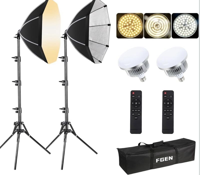 Комплектація студійного освітлення Fgen фото свет штатив