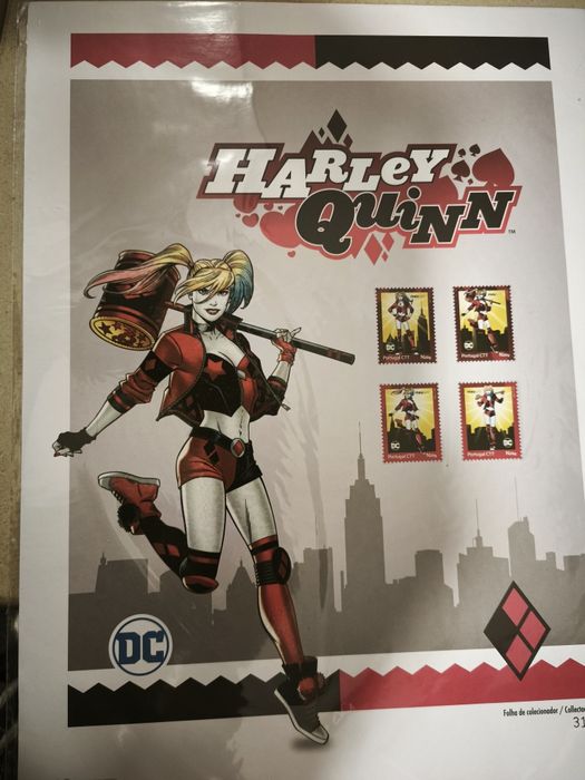 Conjunto novo de selos nacionais Harley Quinn