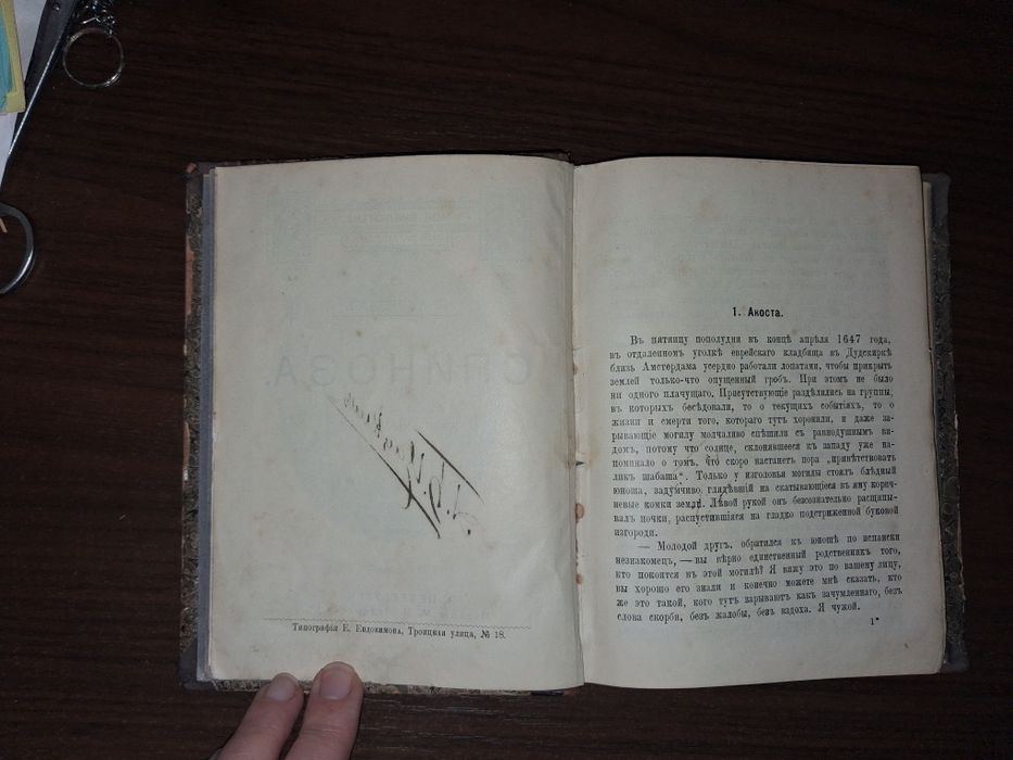 Б.Ауэрбах. Спиноза. Жизнь мыслителя. 1894 г.