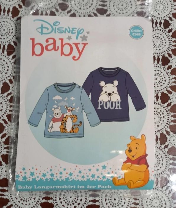 Bluzeczki Kubuś Puchatek Disney 2szt