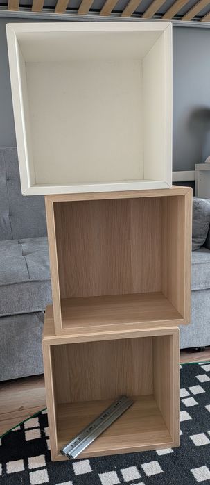 Eket ikea biały dębowy kostka regał pudło szafka schowek 35x25x35