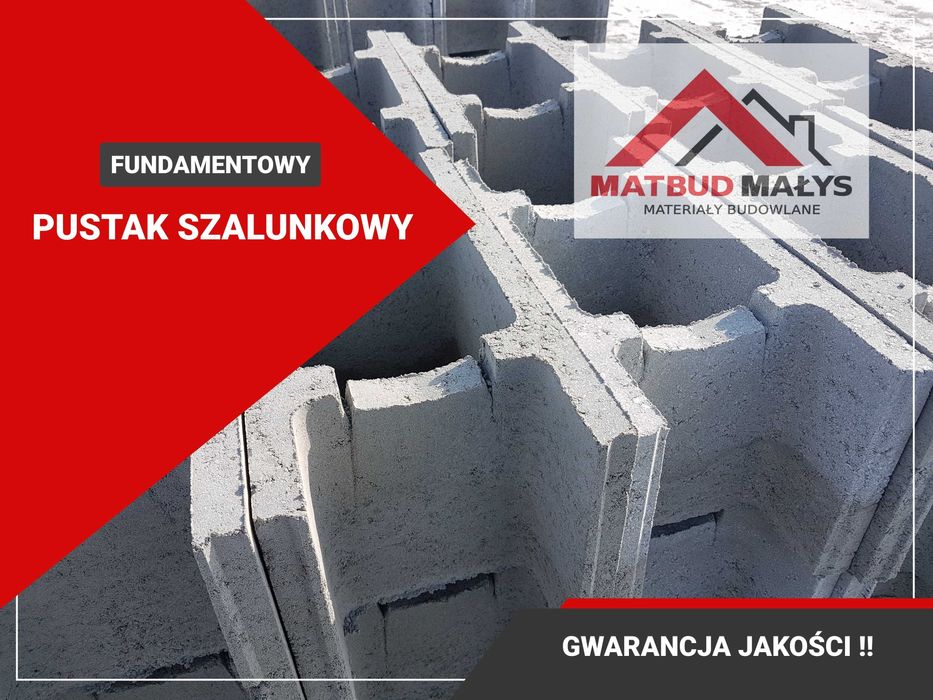 Pustak betonowy szalunkowy  Fundamentowy - Tarnobrzeg