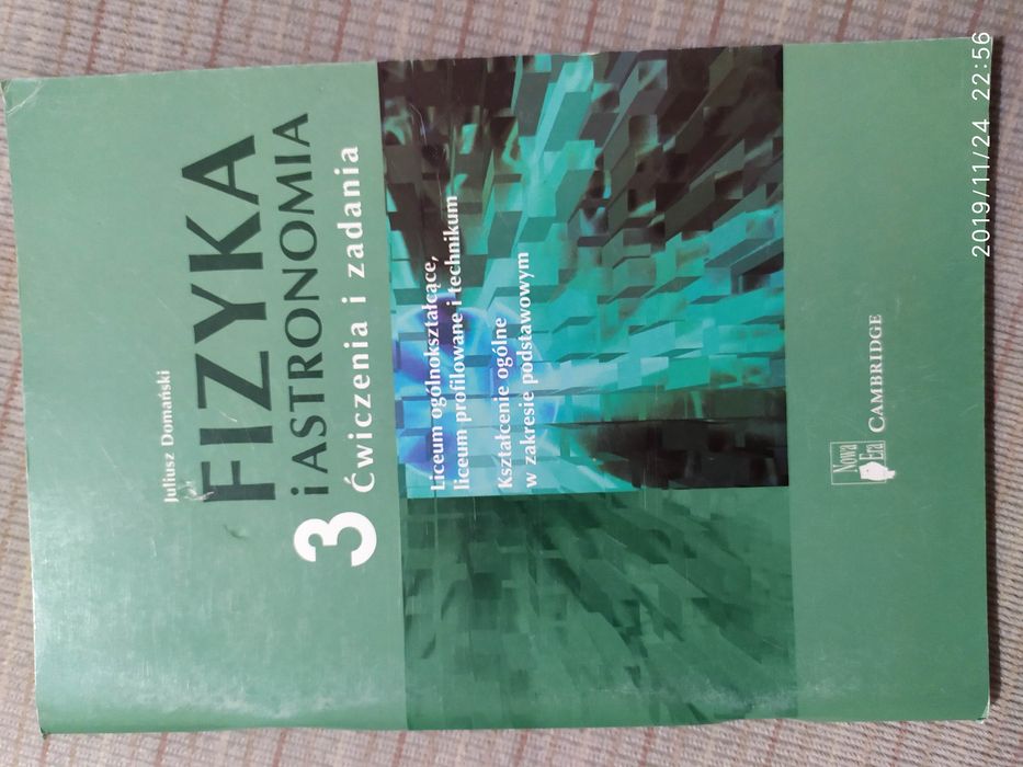 Fizyka i astronomia 3. Ćwiczenia i zadania, Nowa Era, J. Domański