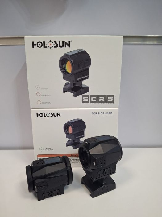 Коліматорний приціл Holosun SCRS-RD-MRS з сонячною панеллю