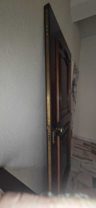 Porta de entrada DE SEGURANÇA COM ARO — conjunto completo