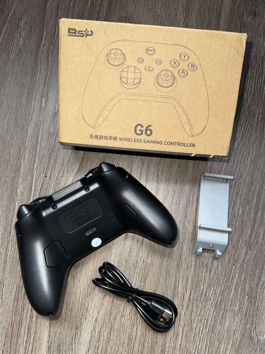 Бездротовий геймпад BSP G6 + USB-адаптер для ПК та кріплення — Новий!