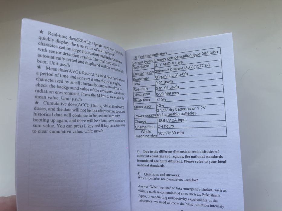 Дозиметр лічильник Гейгера та електромагнітного випромінювання XR3 PRO