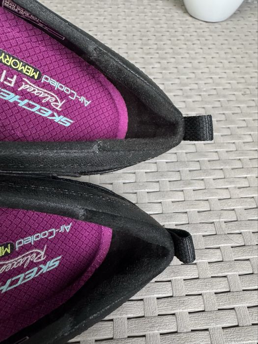 Skechers Relaxed Fit балетки мокасины 37 размер женские кожаные черные
