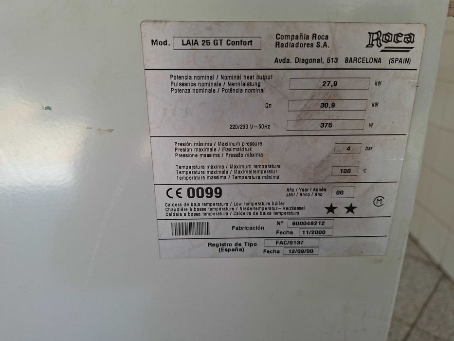 Caldeira Roca LAIA 25 GT Confort - Peças