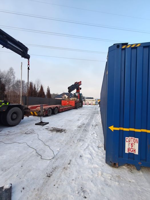 Usługi dźwigowe Hds 40 t relokację maszyn przemysłowych transport