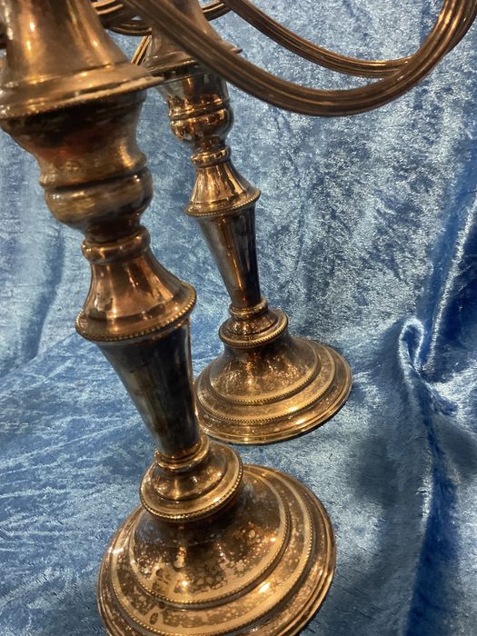 Par candelabro 3 lumes ,discrição abaixo 30 cm