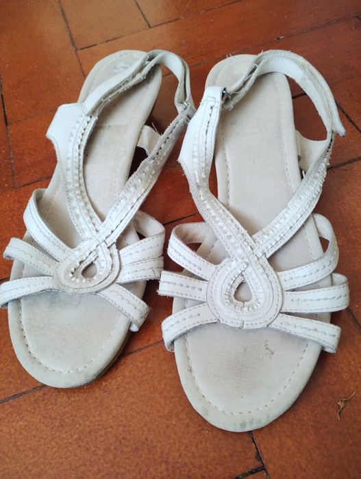 Letnie skórzane buty