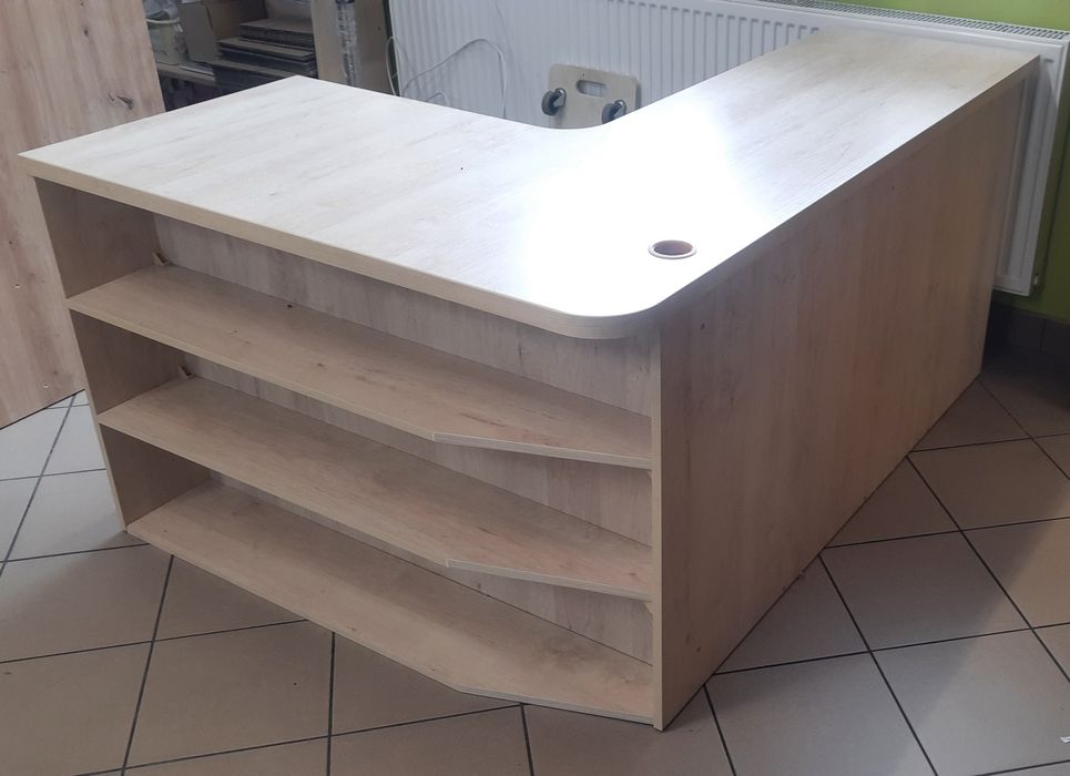 Biurko narożne, kolor KLON ,