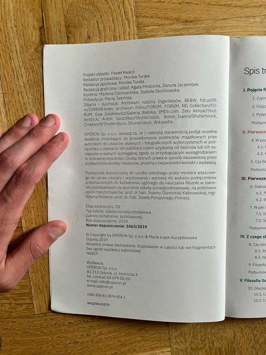 Podręcznik do Filozofii dla szkół ponadpodstawowych
