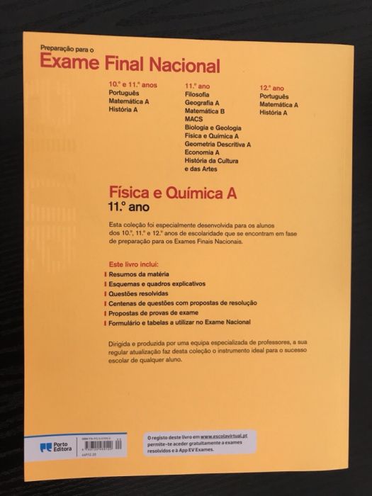 Preparação Exame Final Fisica e Quimica 11º Ano - 2017
