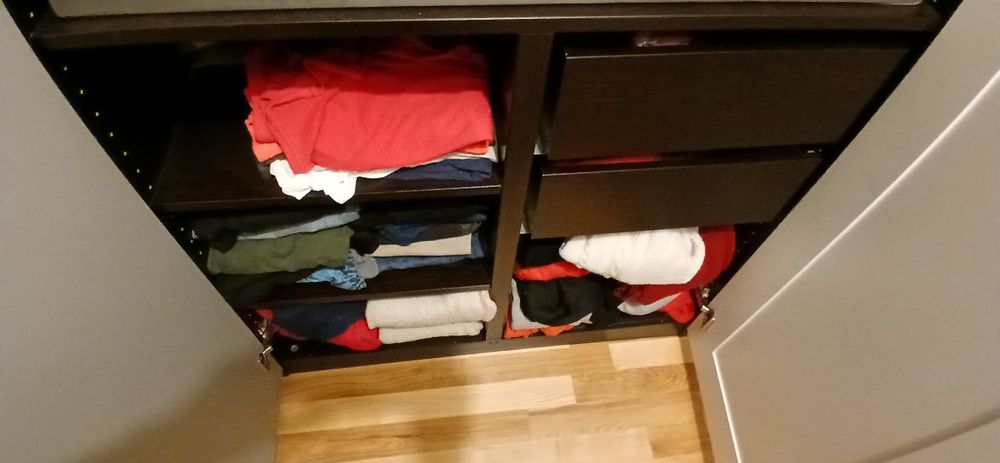 PAX KOMPLEMENT 100x57 przegroda T ciemnobrązowy Wawa Bemo