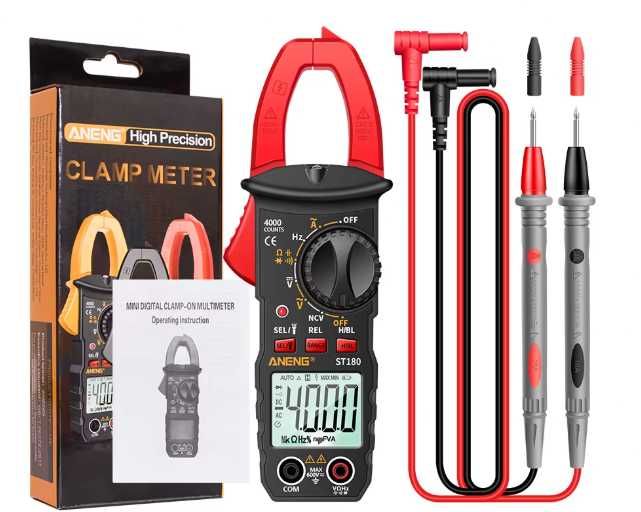 Miernik cęgowy - multimetr - ANENG ST180 - pomiar prądu - 3szt