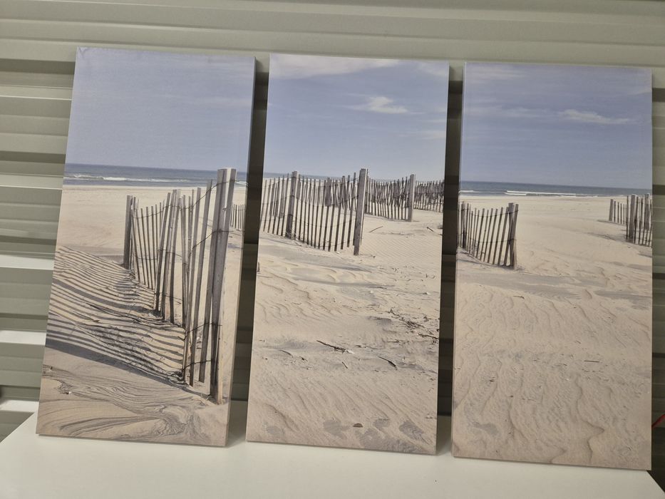 Quadro Triplo - Tema: Praia