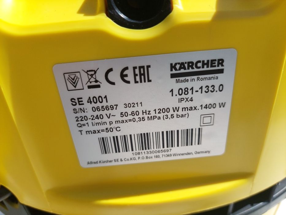 Odkurzacz piorący karcher se 4001 baza