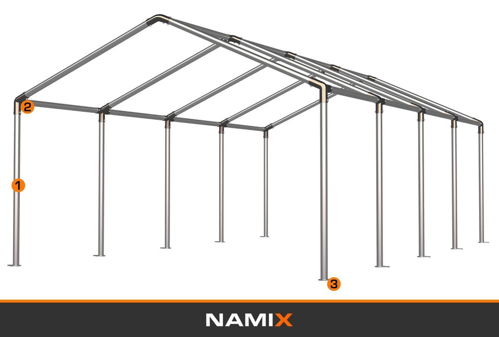Namiot COMFORT 6x8m PRZEMYSŁOWY magazynowa garaż PVC 560g