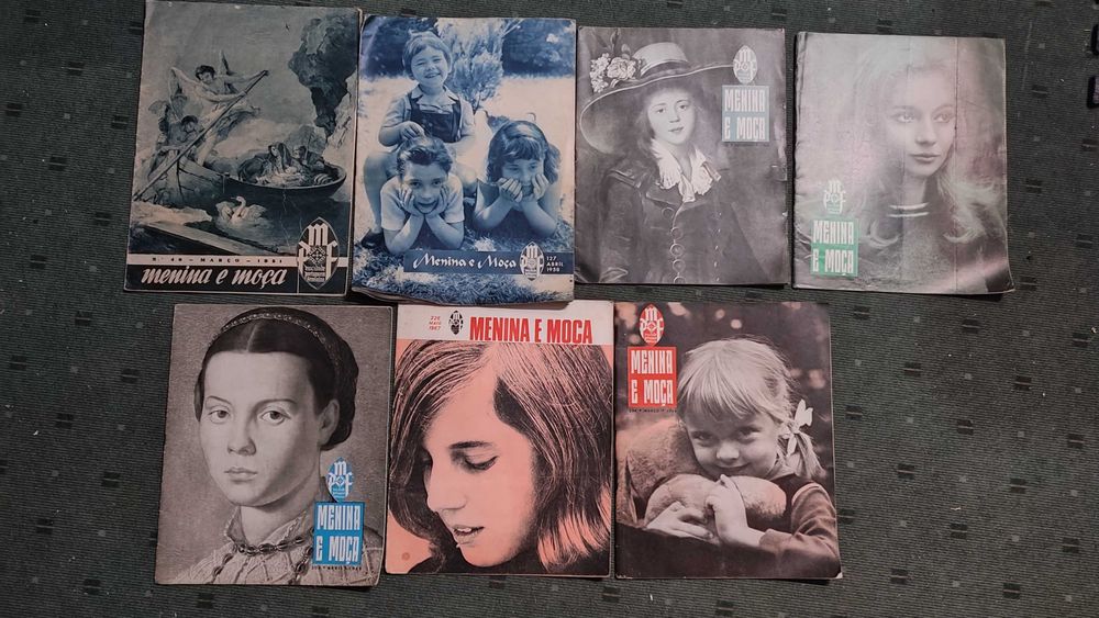 7 Revistas Menina e Moça - Revista da Mocidade Portuguesa Feminina