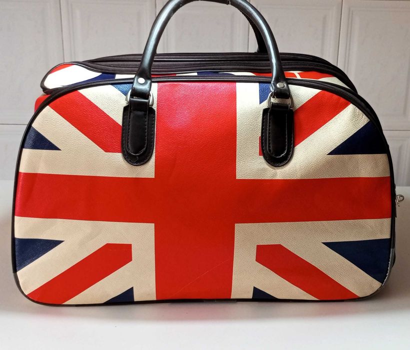 Mala de Viagem Trolley de Rodas Bandeira Reino Unido Union Jack (50 cm)