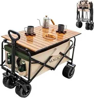 Wózek Plażowy  Składany na Kemping, Piknik Itp.  STOLIK DO 150KG