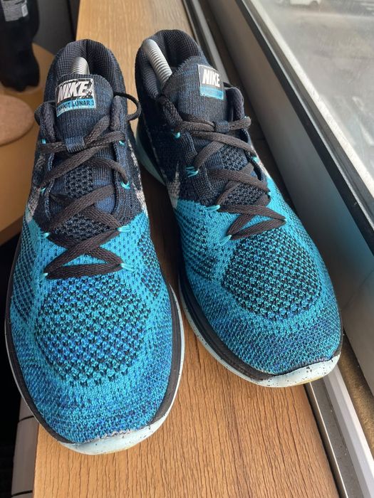 Ténis de Corrida Nike Flyknit Lunar 3 (Tamanho 42.5) - Como Novos