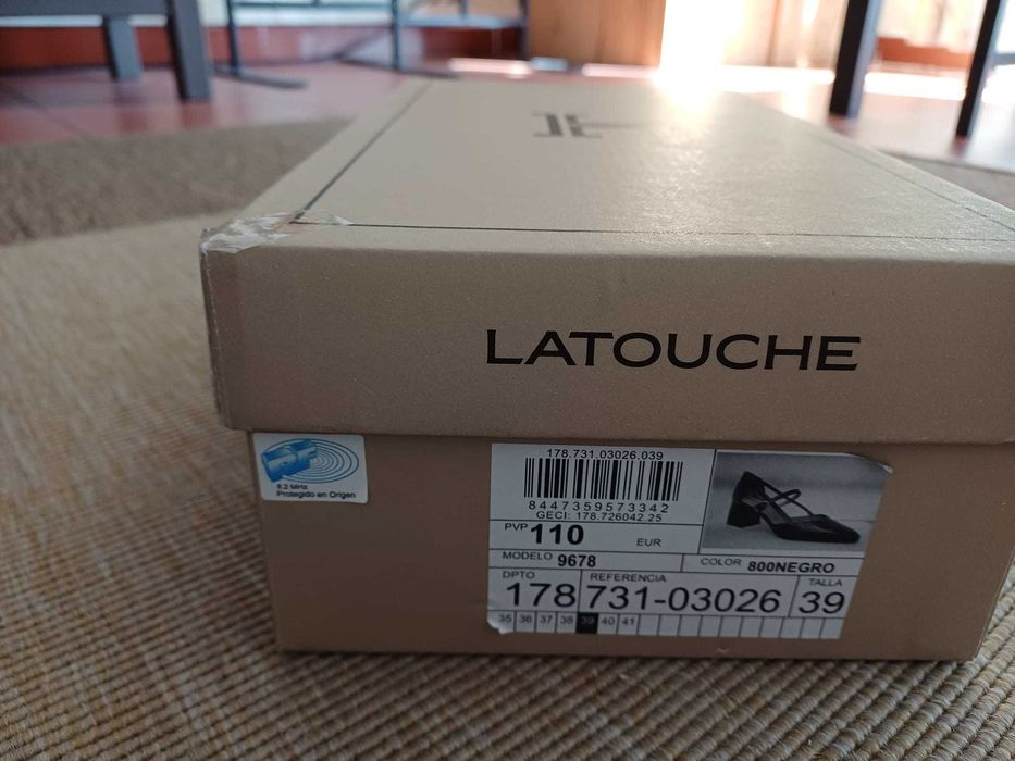 Sapatos de Salto Latouche com Pulseira e Pala (Nº39 EU)