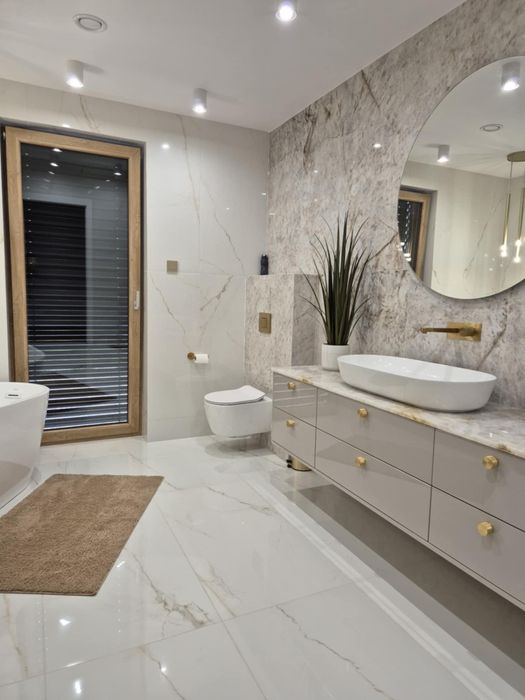 Remont łazienki płytki glazura, krótkie terminy