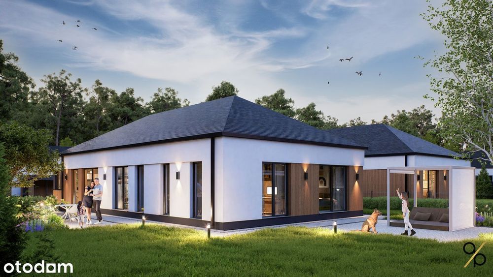 Ostatni wolny lokal – parterowy bliźniak 155 m2, działka 800 m2