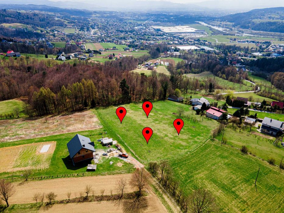 Działka budowlana Dąbrowa, gm. Chełmiec
